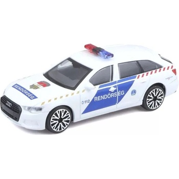 REGIO JÁTÉK Bburago: Унгарска полицейска кола Audi A6 Avant, 1: 43 (66711)