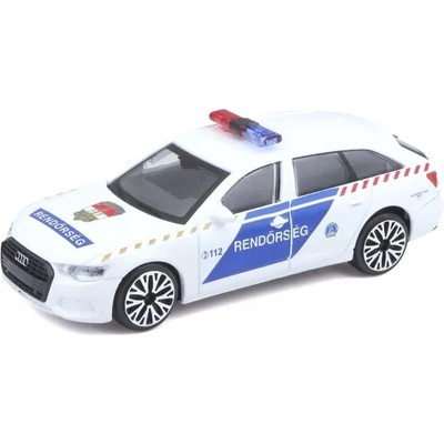 REGIO JÁTÉK Bburago: Унгарска полицейска кола Audi A6 Avant, 1: 43 (66711)