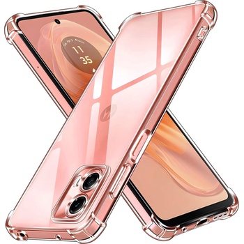 Techsuit Силиконов калъф с подсилени ръбове за Motorola Moto G04/Moto G04 - Прозрачен KP30969 (30969)