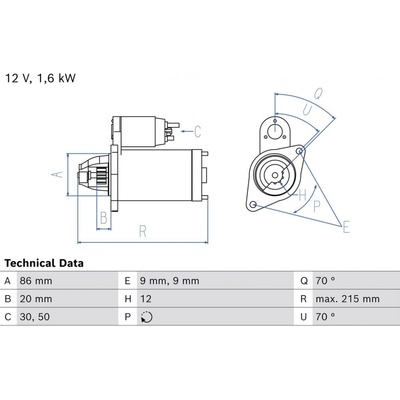 Startér BOSCH BX 0.986.026.210 RDZ