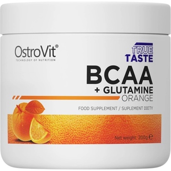 Image 1 of OstroVit BCAA + GLUTAMINE Powder [200 грама] Портокал