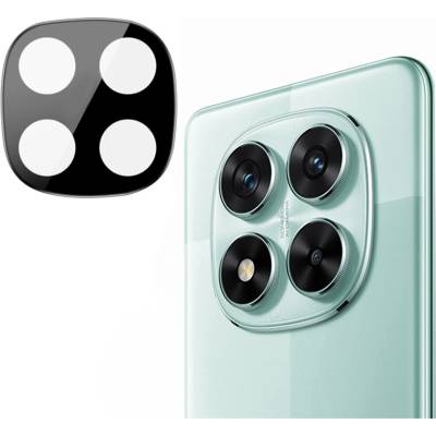 Techsuit Протектор на камерата за Xiaomi Redmi Note 14 Pro 5G / Poco X7 - Пълно стъкло на камерата - Черен