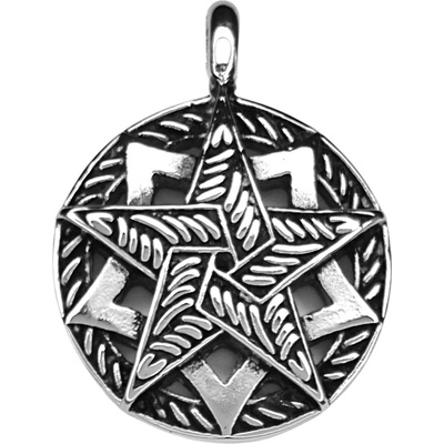 SSteel Přívěsek Pentagram PRCHO001 Chirurgická ocel