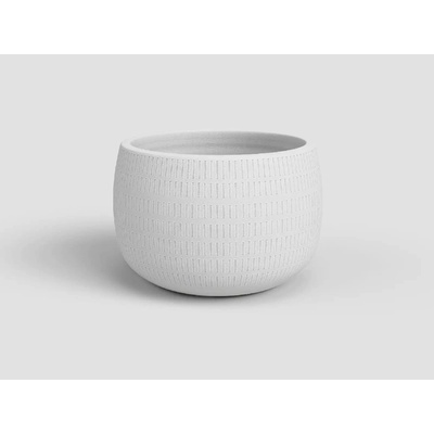 Artevasi Květináč AURA 20cm keramika bílá