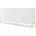 BIM Furniture Комод SURF 4D 200 cm, бял мат, златни крака (SURFCAB200WGLEGS)