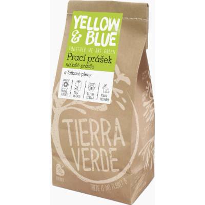 Tierra Verde Eko prací prášek z mýdlových ořechů na bílé prádlo sáček 850 g