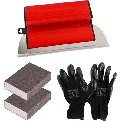 Špachtle na povrchy 25 cm/10 palců, nástroj na špachtli, nástroj pro štukatéry s 2 brusnými houbami – Hledejceny.cz