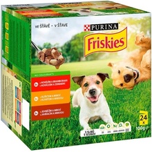 Friskies Adult výber s hovädzím, kuraťom a jahňacím v šťave 24 x 100 g