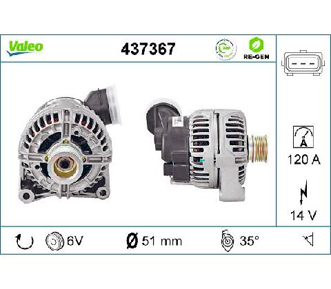 Alternátor VALEO 437367