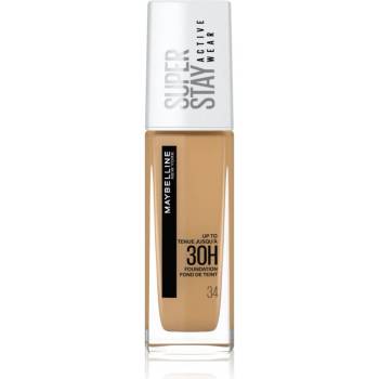 Maybelline new york SuperStay Active Wear дълготраен фон дьо тен за пълно покритие цвят 34 Soft Bronze 30ml