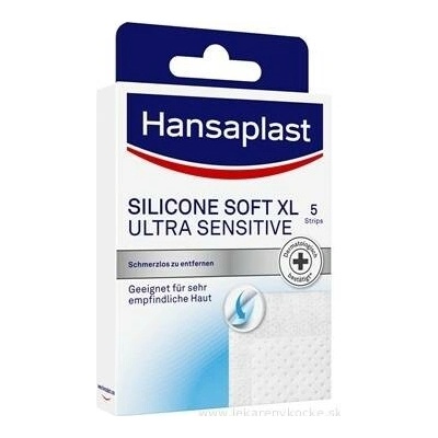 BEIERSDORF AG Hansaplast SILICONE SOFT XL ULTRA SENSITIVE 5 ks
