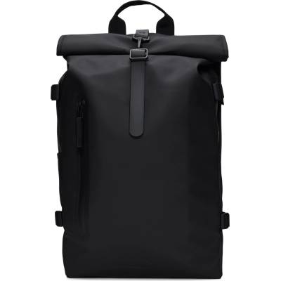 RAINS Дневна раница Rains Rolltop Rucksack Large W3 23 Daypack - Black - размер One Size (502-9575-0111)