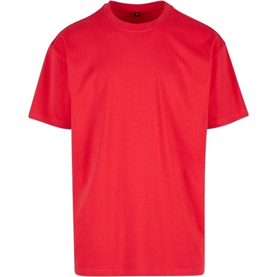 Build Your Brand pánske tričko Heavy Oversize Tee červené