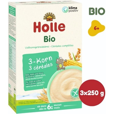 Holle Bio 3 druhy zrna 3 x 250 g