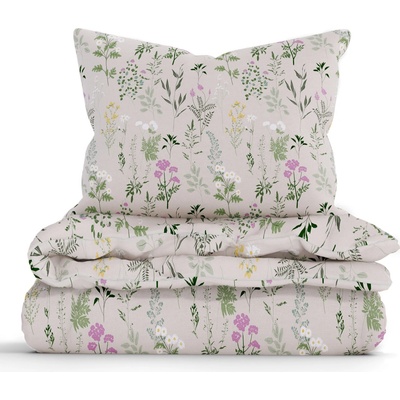 MKLuzkoviny.cz bavlna povlečení Renforcé Bianca béžová 140x200 70x90 – Zboží Dáma