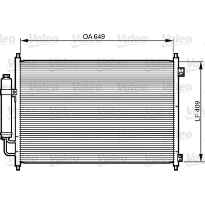 VALEO 814231 Kondenzátor, klimatizace (814231)