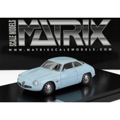 MATRIX SCALE MODELS ALFA ROMEO GIULIETTA SZ COUPE 1961 LIGHT BLUE 1:43