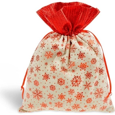 MFP paper Sáček textil vánoční vločky 18x23cm 5800736
