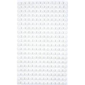 Dalprint Self-adhesive beads Off white 6mm 260pcs