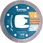 Extol INDUSTRIAL диамантен режещ диск, турбо тънко рязане, сухо и мокро рязане, O 115x22.2x1.5 мм 8703041 (8703041)