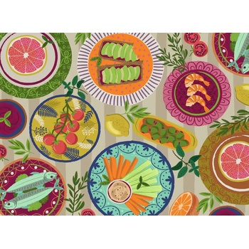 Ravensburger - Puzzle Mediterranean cuisine - 500 piese