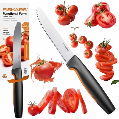 Fiskars Functional Form nôž na krájanie paradajok so zúbkami 12 cm