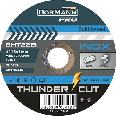 Bormann Pro Rezný kotúč 115 x 1 mm BHT2215 50 ks