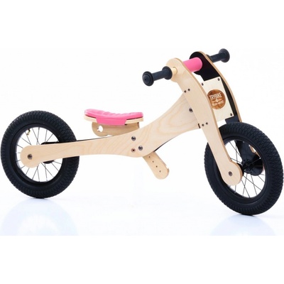 TRYBIKE WOOD 4v1 ružové