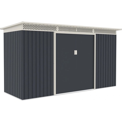 G21 Zahradní domek GRAH 483 - 340 x 142 cm, antracitový – Hledejceny.cz