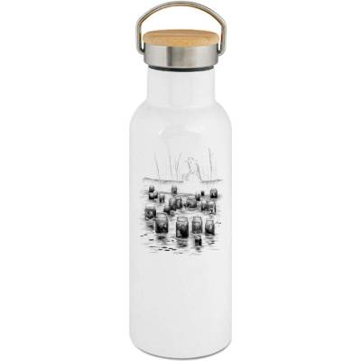 123TRIKO termoska Strašidelná pohádka Vodník, černý tisk 500 ml vtipné
