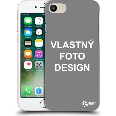 Púzdro Picasee silikónový Apple iPhone 8 Vlastný design/motiv čierne