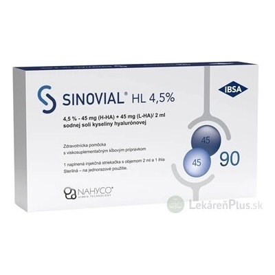 Sinovial HL 4,5% intraartikulárny roztok hyseliny hylaurónovej 2ml