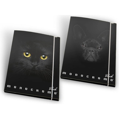 Pigna Папка картон с ластик Pigna Monocromo Black (1303310-0230859-3L)