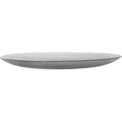 Home Styling Collection Skleněný plochý talíř LAKRIS 28 cm antracitová