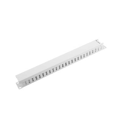 Аксесоар Lanberg 19" cable management panel type A 1U grey (AK-1201-S)
