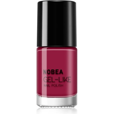 NOBEA Day-to-Day Gel-like Nail Polish лак за нокти с гел ефект цвят Pomegranate red #N45 6ml