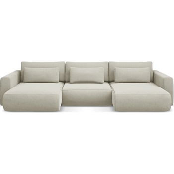 makamii Бежов разтегателен ъглов диван с място за съхранение (U форма) Kapua - Makamii (KAPUA_UF_24_P1_C13)