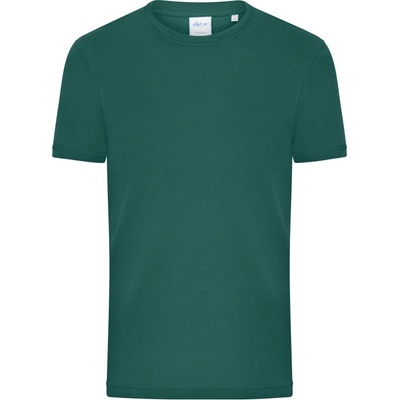 James & Nicholson tričko 8040 bio jemné žebrování krátký rukáv pánské COT028040amn01-smoky green