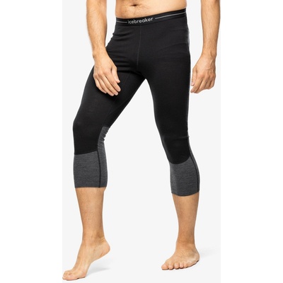 ICEBREAKER Mens Merino 200 ZoneKnit Legless, Black/Jet Heather/Cb