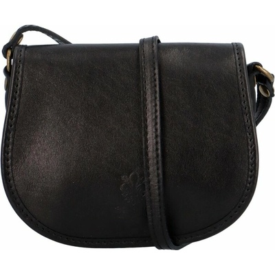 Vera Pelle Lorenti kožená crossbody kabelka i černá