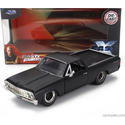 Jada Chevrolet El Camino Pick up ff10 Custom 1967 Fast & Furious Matt Black 1:32