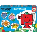 Educa Бебешки пъзел Educa 5 в 1 - Mr. Men (EDU19400)