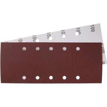 Brúsny papier 115x280mm, P100, 10 otvorov, 5ks !OBJ!