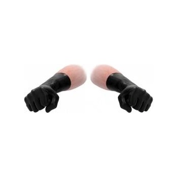 Fist It by Shots Fist It Short Latex Gloves Unisex Ultra-Thin Protective Black S/M
