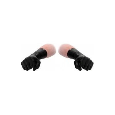 Fist It by Shots Fist It Short Latex Gloves Unisex Ultra-Thin Protective Black S/M