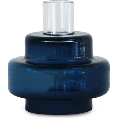 Ro Collection Свещник Ro Collection No. 54 стъклен индигов (RD1111-013)