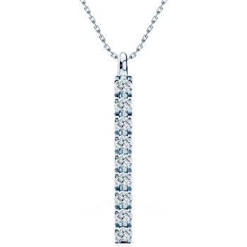 SAVICKI Колие Share Your Love: бяло злато, лабораторни диаманти