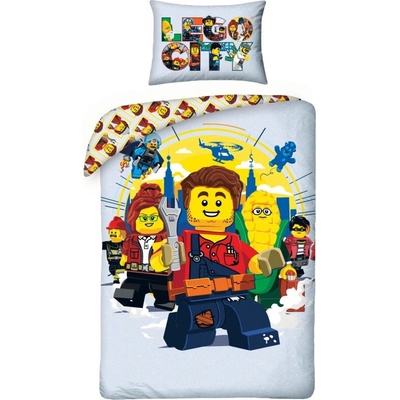 Halantex bavlna obliečky Lego City Adventures 70x90 140x200
