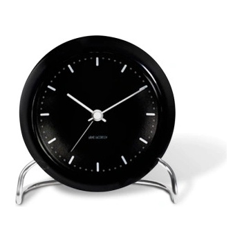 Arne Jacobsen Clocks City Hall Black 11 cm