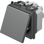TEM Контакт шуко 2P+E 16A 2M с капаче, цвят Антрацит, Modul - VM11AA (VM11AA)